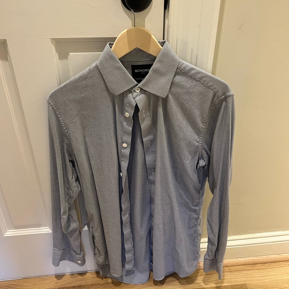 Bonobos Gray Button-Up Shirt